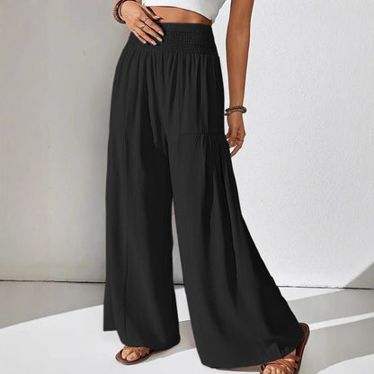 Damen Sommerhose Elastischer Bund Eingrifftaschen Norvielle
