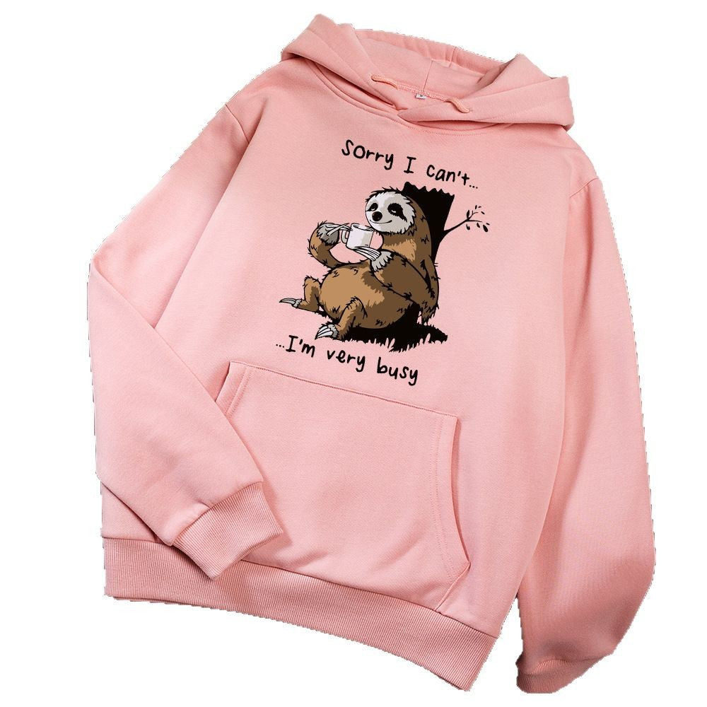 Damen Kapuzensweater Tiermotiv Weich Norvielle