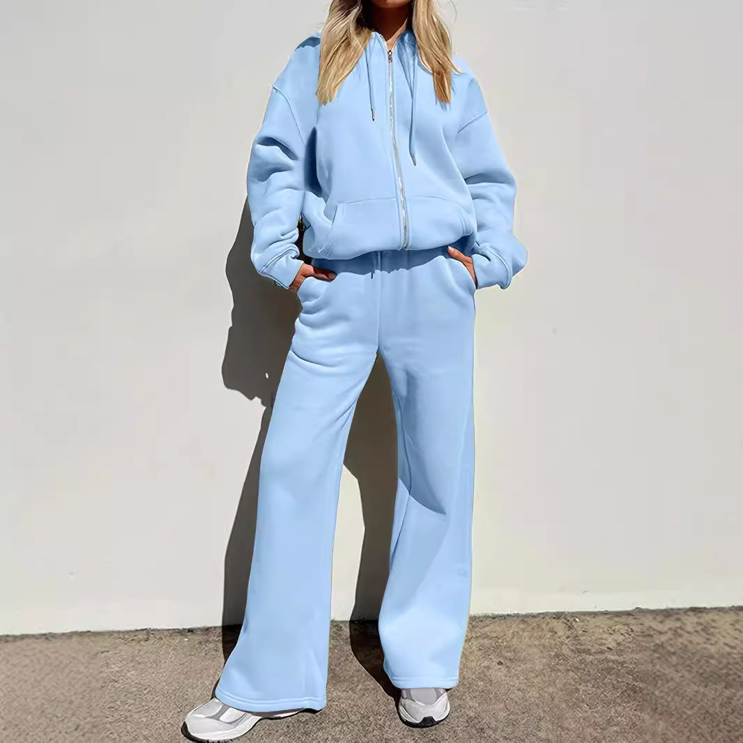 Damen Oversized Hoodie Set mit weiten Hosen Norvielle