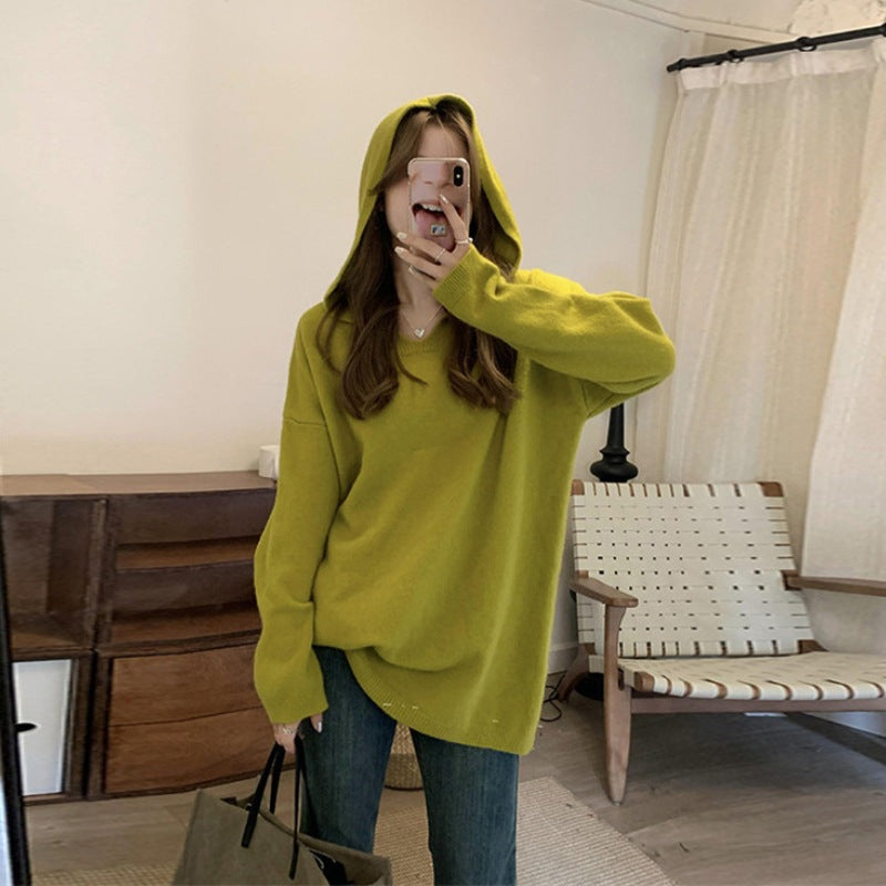 Damen Kapuzenpullover Weit Schnitt Norvielle