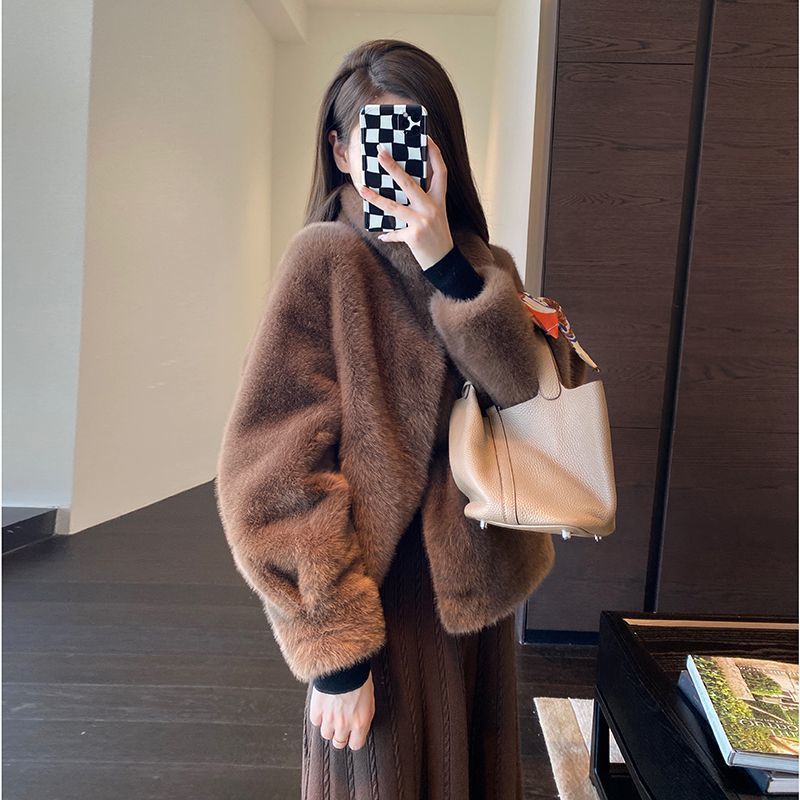 Damen Teddyjacke Kuschelig Norvielle
