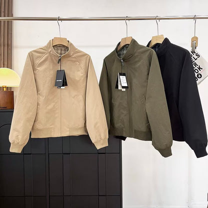 Damen Übergangsjacke modisch mit hohem Kragen und Taschen Norvielle
