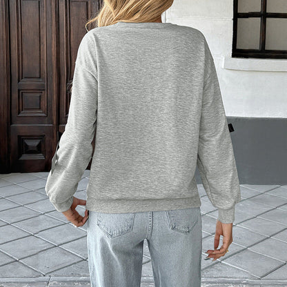 Damen Sweatshirt Dekoratives Satin Norvielle