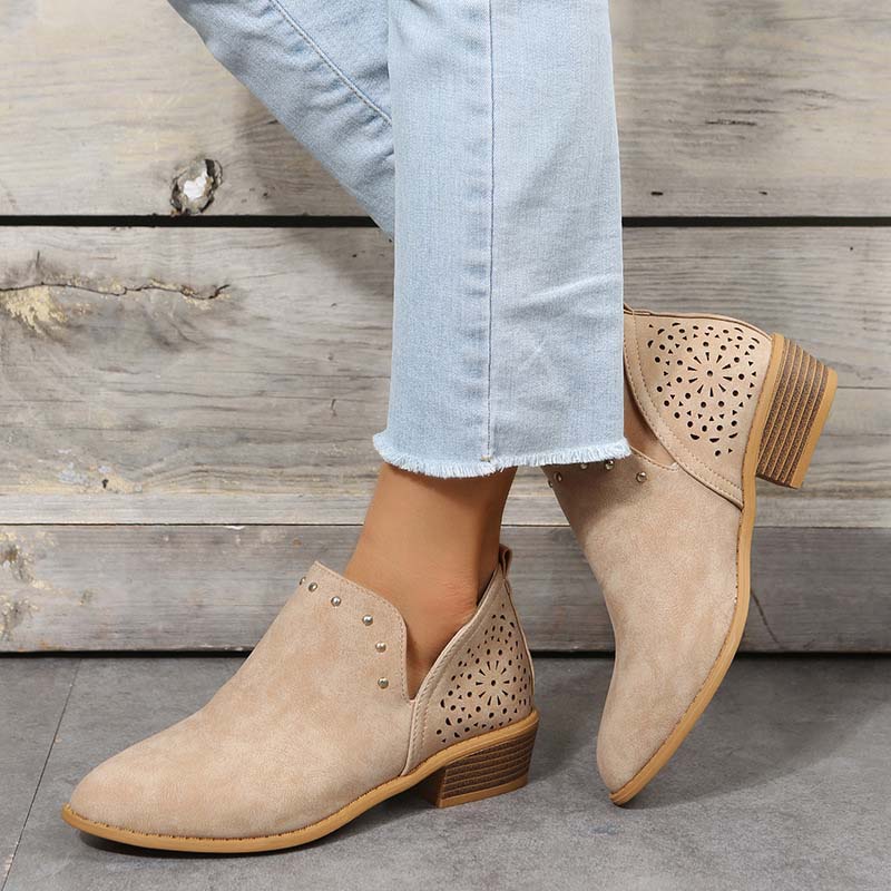 Damen Zehen-Hohlstiefeletten Vintage Spitze