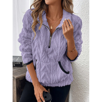 Damen Fleecepullover Norvielle Weich Grau