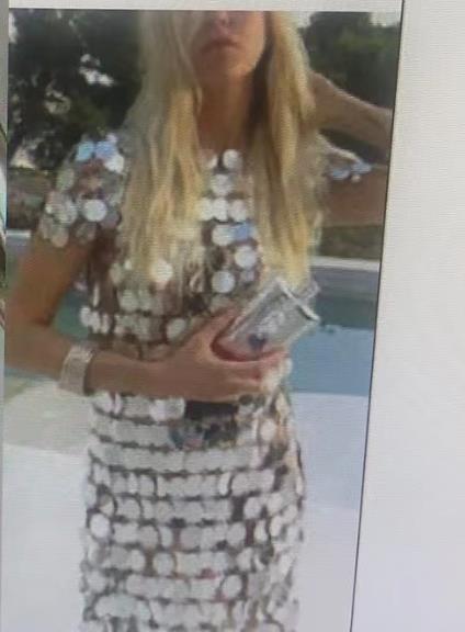 Damen Abendkleid Glitzernd Paillettenbesatz Figurbetont