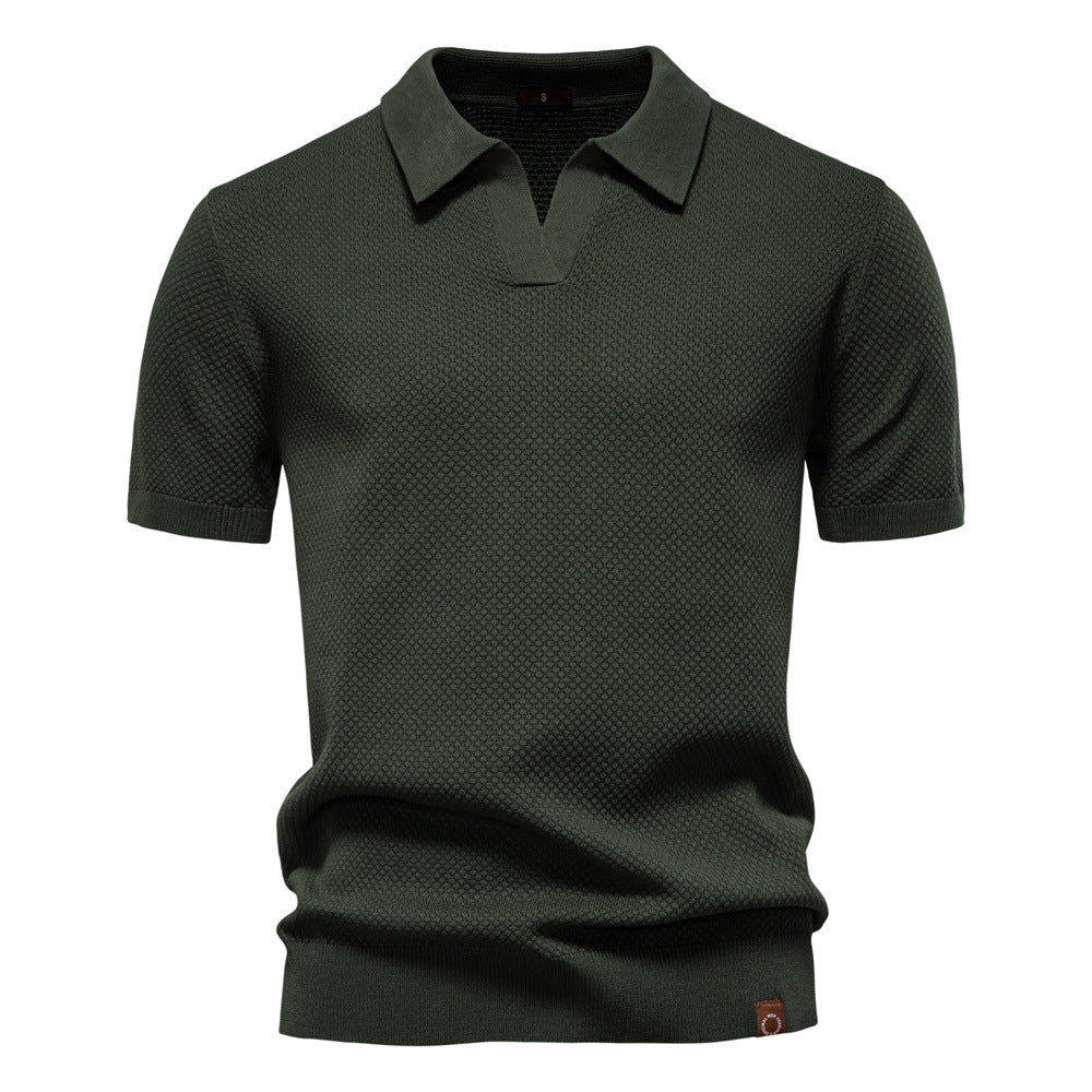 Herren Polo-Shirt Strukturiert
