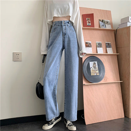 Damen Hochtaille Bootcut Jeans Norvielle