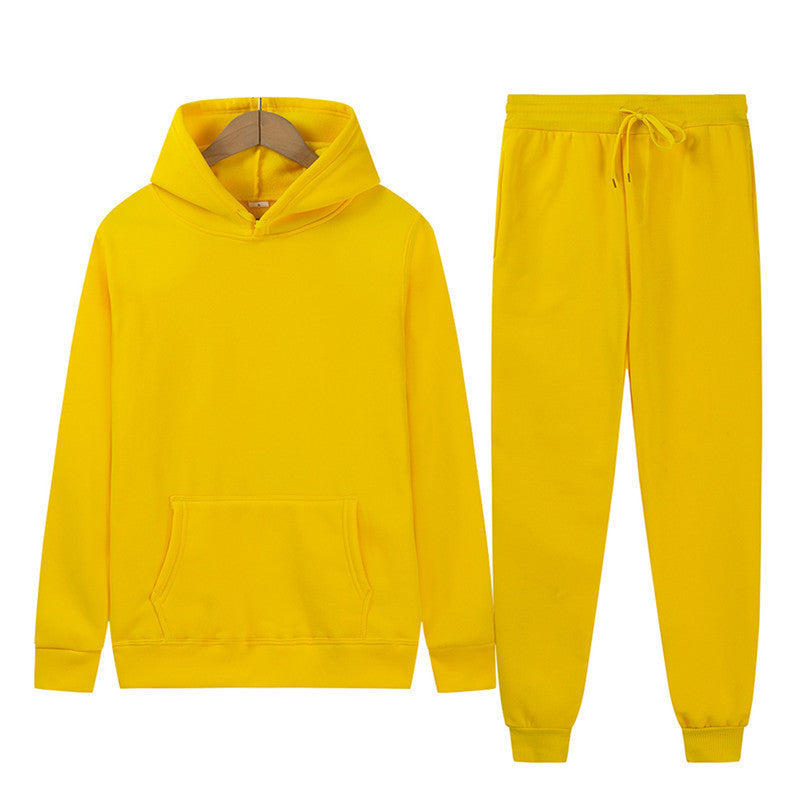 Damen Kapuzenpullover-Set Baumwollmix Jogginghose Anthrazit