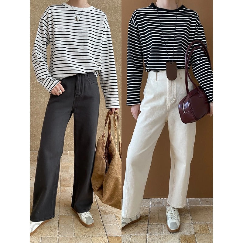 Damen Weite Jeans Urbaner Stil