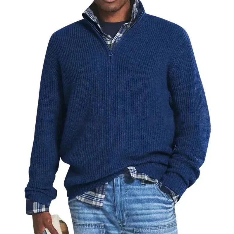 Herren Zip-Pullover Stilvoll Norvielle