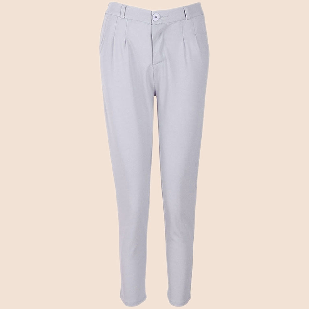 Damen Chino-Hose mit Bundfalten und hohen Taschen