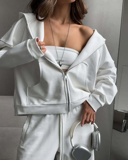 Damen Oversized Sweatshirt aus Baumwolle Bequem Grau