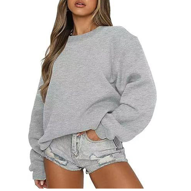 Damen Sweatshirt Lässiger Schnitt Voluminöse Ärmel Norvielle