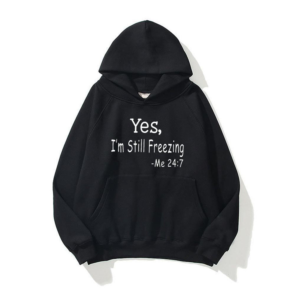 Damen Kapuzenpullover Bequem Motivierender Spruch Norvielle