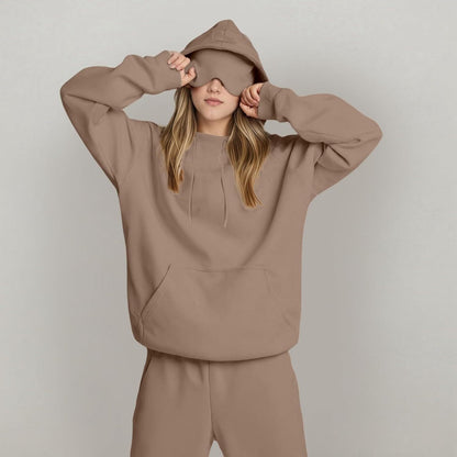 Damen Kapuzenpullover mit Schlafmaske Norvielle