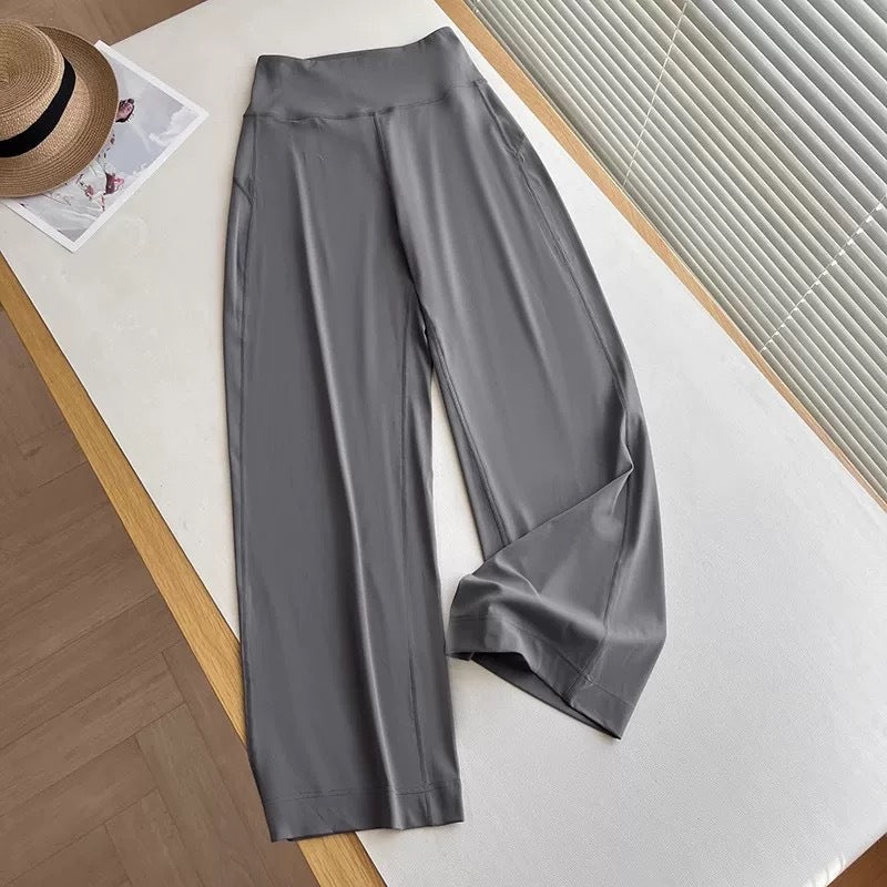 Damen Relaxhose Hochbund Weite Bein Norvielle