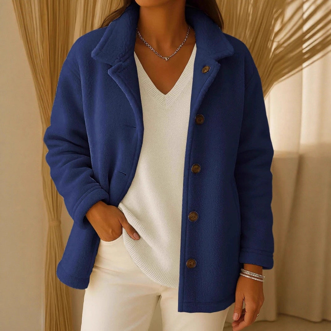 Damen Fleecejacke mit Knöpfen Norvielle
