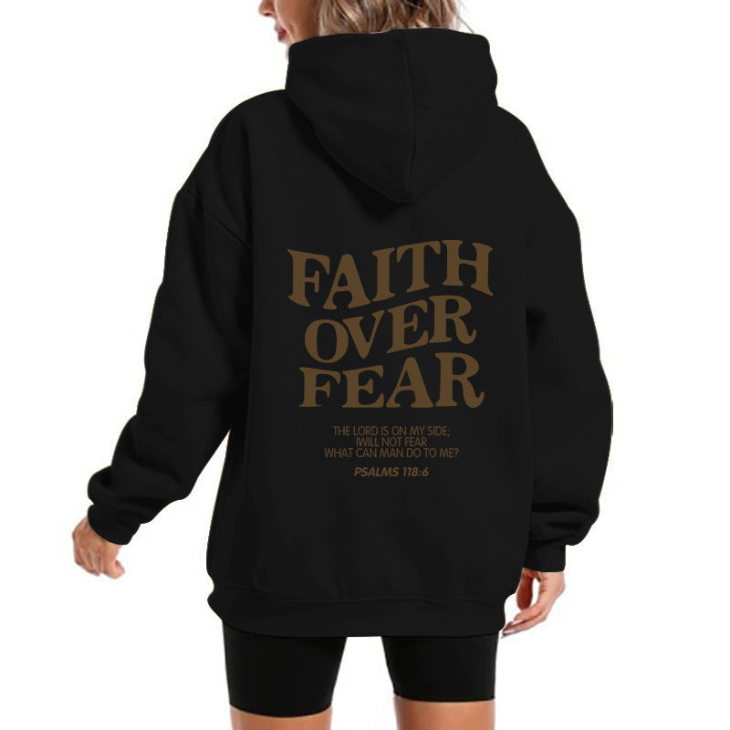 Damen Kapuzensweater Bequem Motivierender Schriftzug Norvielle