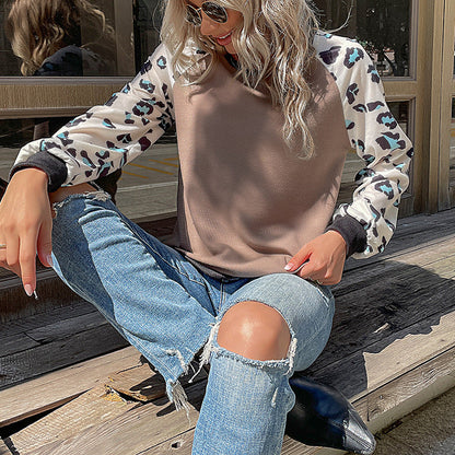 Damen Pullover Tiermuster Lässig Norvielle