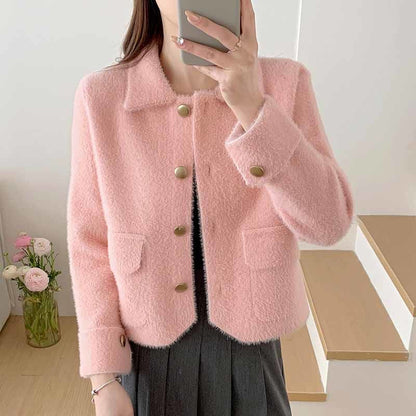 Damen Kurzjacke Norvielle Elegante Kuscheljacke