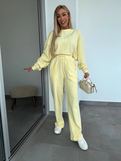 Damen Freizeit-Set Sweatshirt und Hose Norvielle