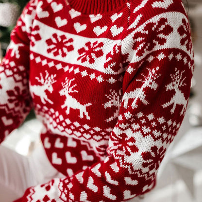 Damen Weihnachtspullover Traditionelles Muster Norvielle Kuschelig