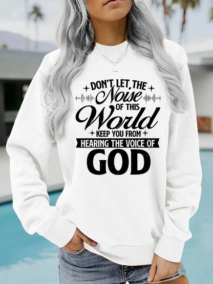 Damen Sweatshirt Bequem Inspirierender Aufdruck Norvielle