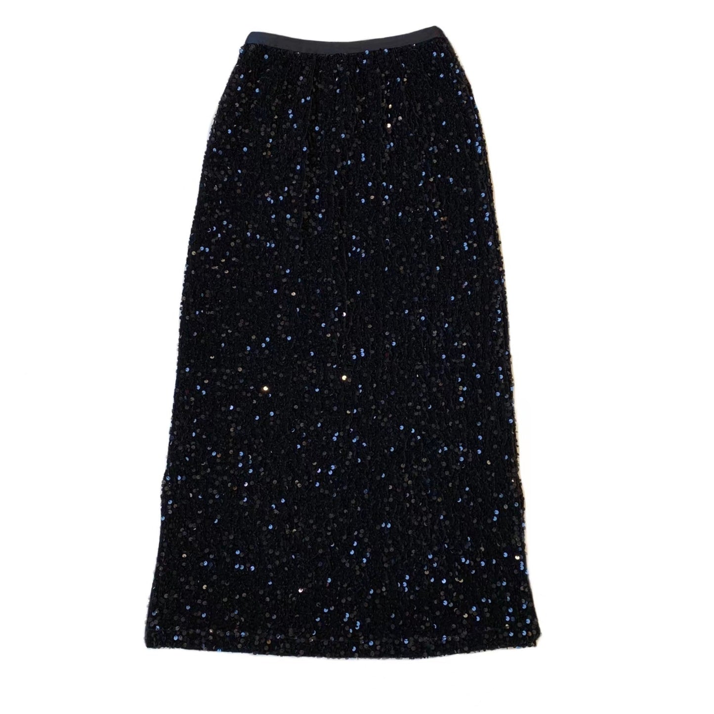 Damen Seidenrock Glitzernd