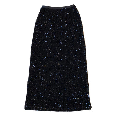 Damen Seidenrock Glitzernd
