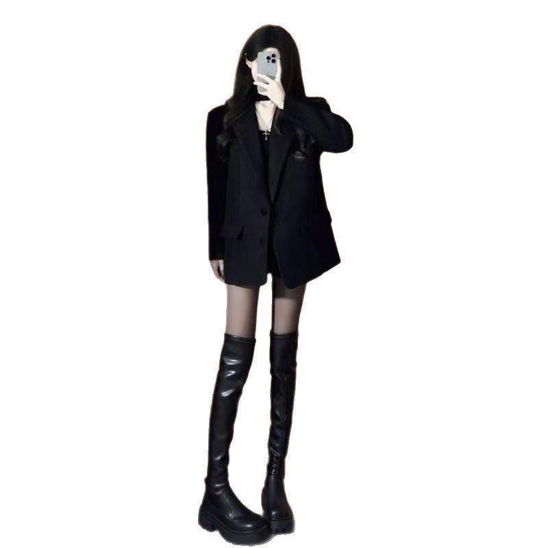 Damen Oversized Blazer mit Taschen