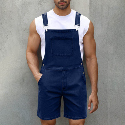 Herren Denim-Latzhose Lässig