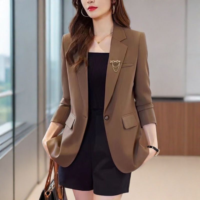 Damen Blazer Tailliert Schwarz Norvielle - Norvielle