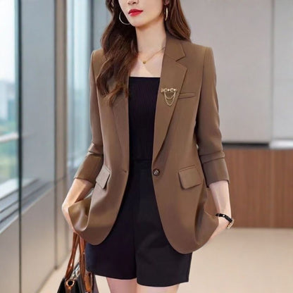 Damen Blazer Tailliert Schwarz Norvielle - Norvielle