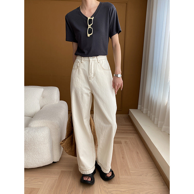 Damen High-Waist Jeans Weite Bein Nachhaltig