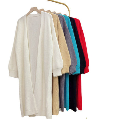 Damen Strickcardigan Langärmelig Weich Voluminös Norvielle