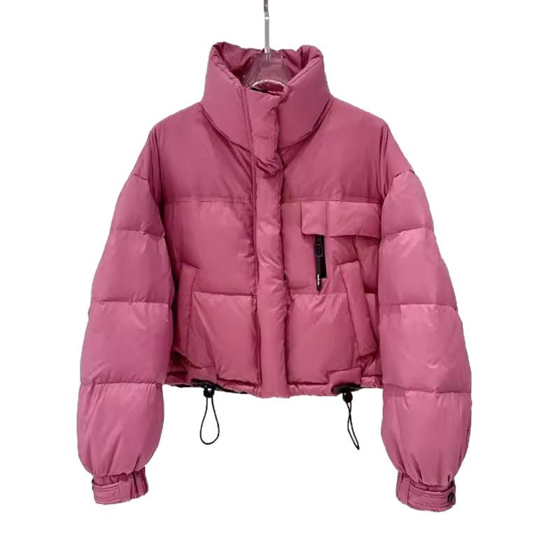 Damen Daunenjacke Kurz Warm Hochkragen Norvielle