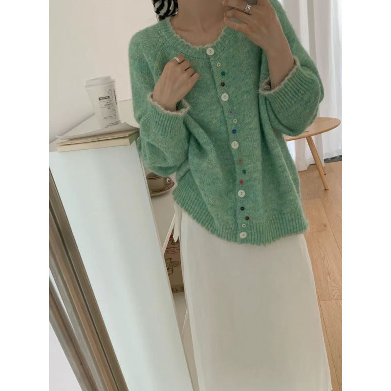 Damen Cardigan Kuschelig Bunt Norvielle