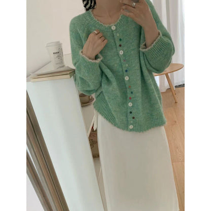 Damen Cardigan Kuschelig Bunt Norvielle