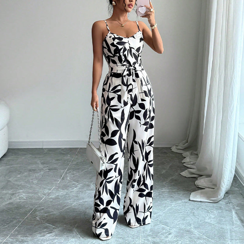 Damen Jumpsuit Floralmuster Norvielle