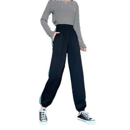 Damen Jogginghose Sportlich Mit Seiteneinsätzen Norvielle