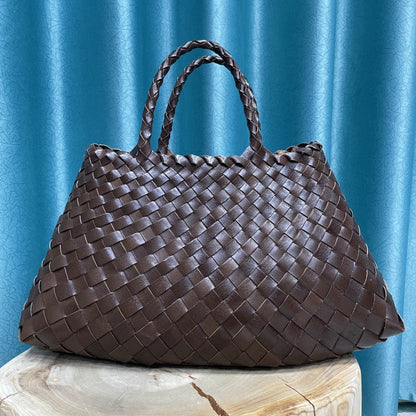 Vera Damenhandtasche Leder Doppelhenkeln Groß