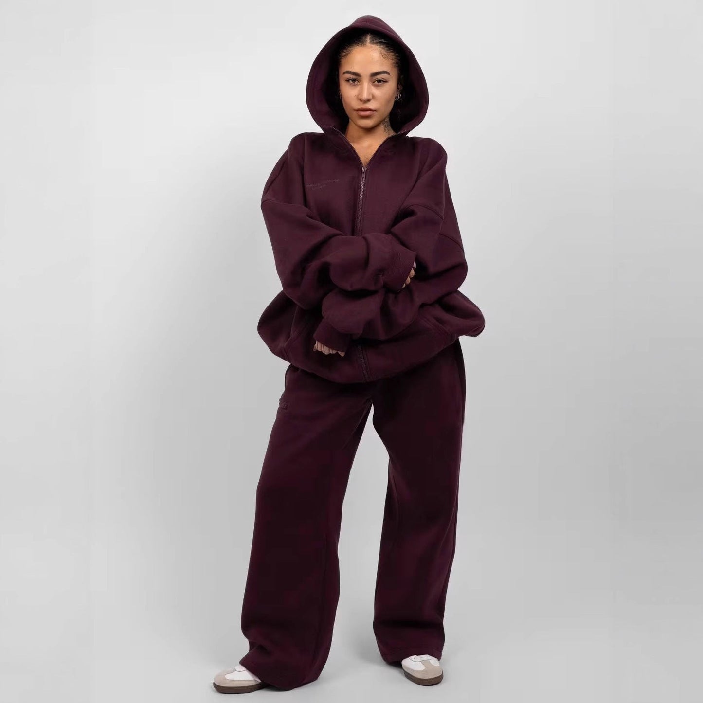 Damen Hoodie und Jogginghose Bequem Weite Taschen