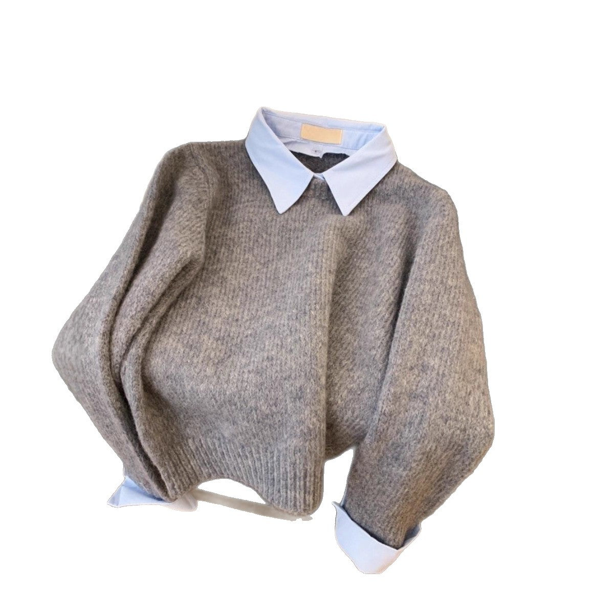 Damen Pullover Mit Hemdkragen Kombination Stilvoll Norvielle