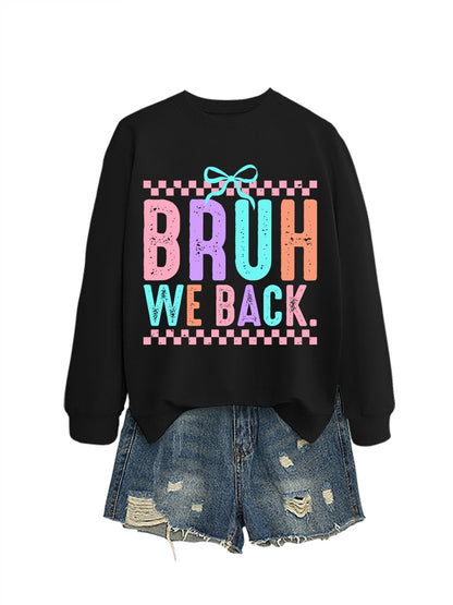Damen Sweatshirt Bequem Fröhlicher Druck Norvielle