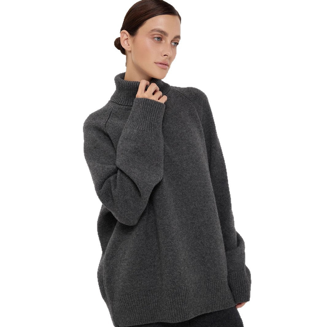 Damen Rollkragenpullover Feines Strickmaterial Norvielle