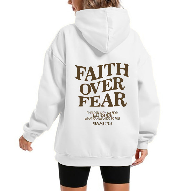 Damen Kapuzensweater Bequem Motivierender Schriftzug Norvielle