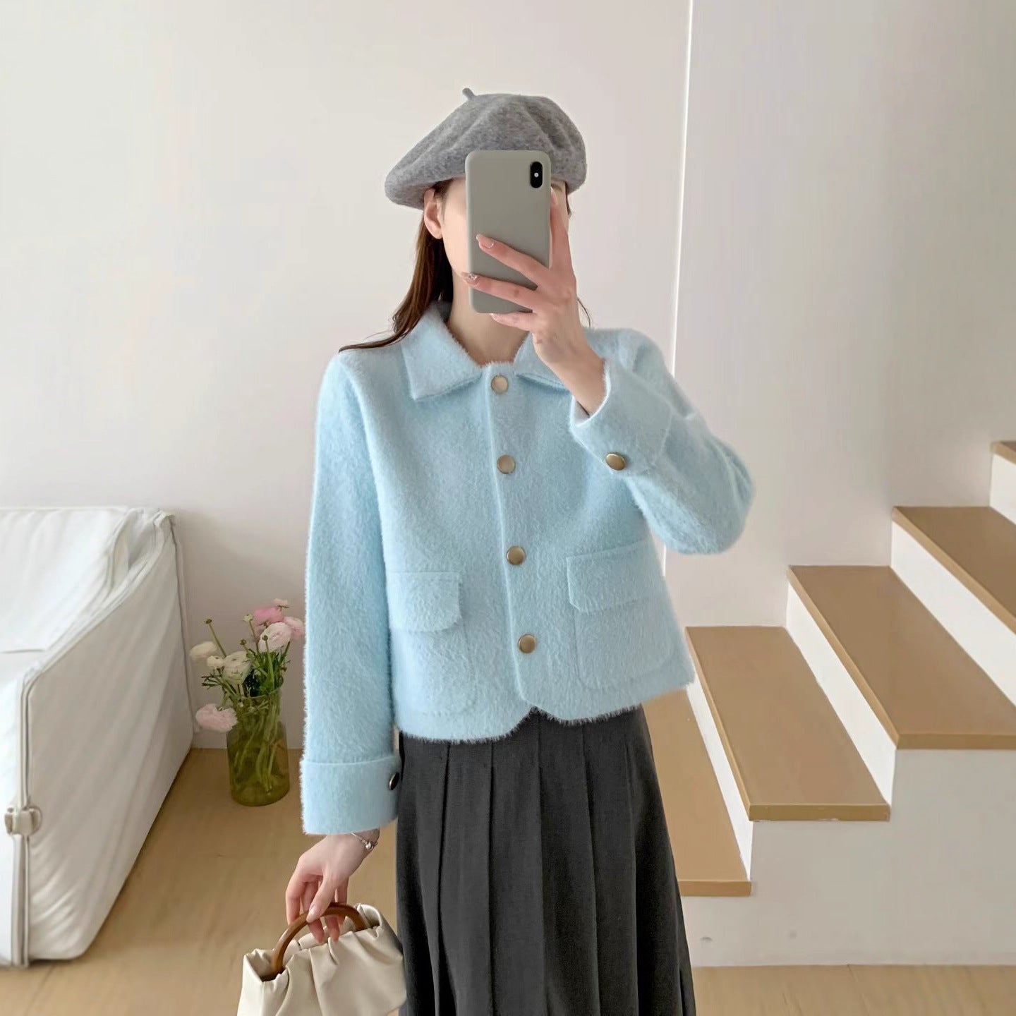 Damen Kurzjacke Norvielle Elegante Kuscheljacke