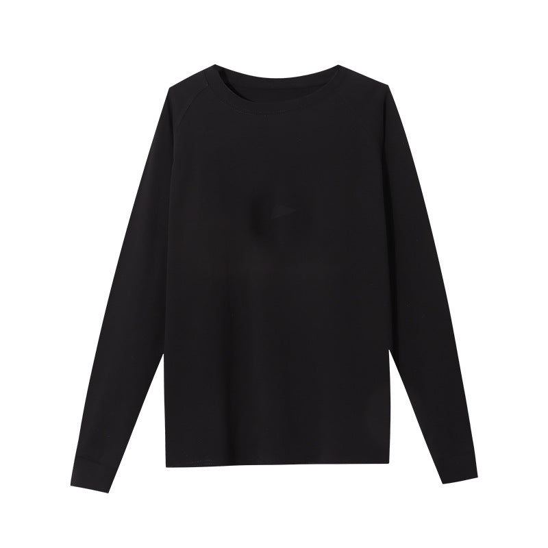 Damen Langarmshirt Baumwollmix Hochwertig Beige