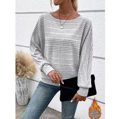 Damen Strukturpullover Weit Norvielle